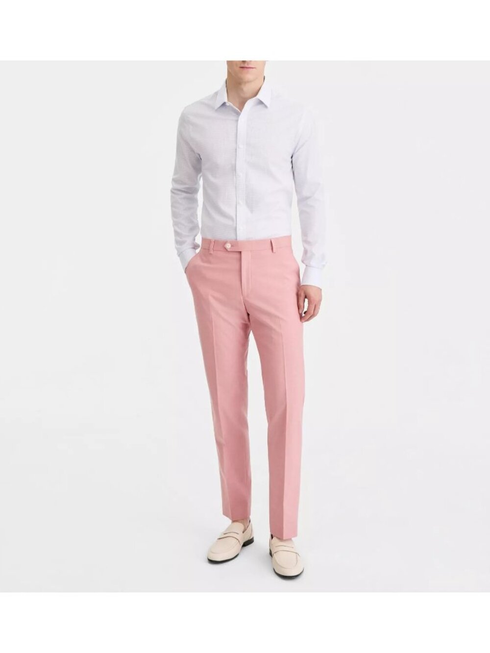 Tommy Hilfiger Mens Modern-Fit Th Flex Stretch Pants Light Pink Size 31x32 NWT